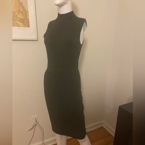 ETCETERA Textured Bodycon Sleeveless Dress Charcoal Gray Women’s Size XS